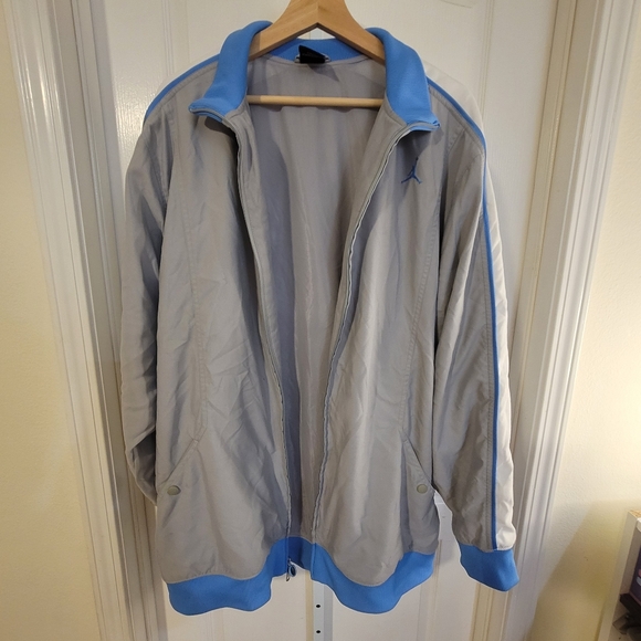 Jordan Jackets & Coats Jordan Unc Gray And Blue Warm Up Jacket Xxl